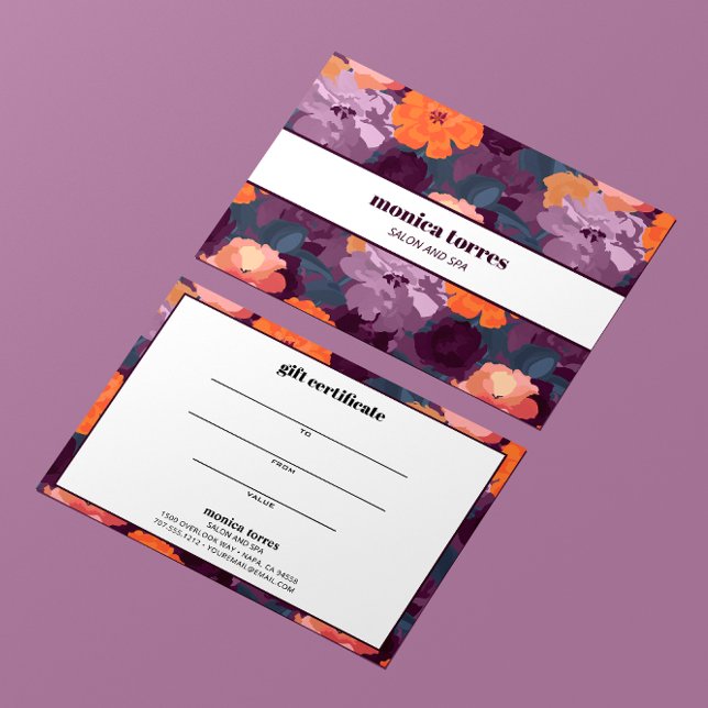 Retro Burgundy Orange Lila Business (Von Creator hochgeladen)