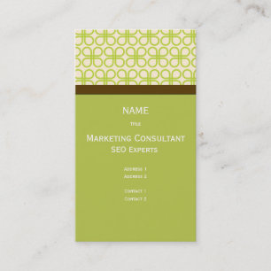 Retro Business Card Marketing Consultant Visitenkarte