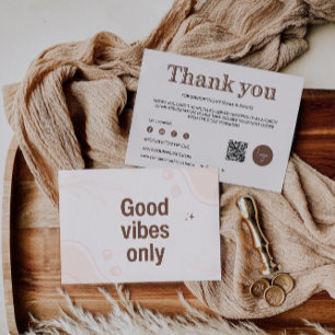 Retro Business dank Karte