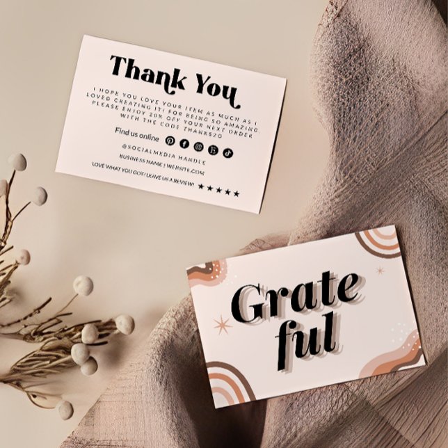 Retro Business dank Karte (Von Creator hochgeladen)