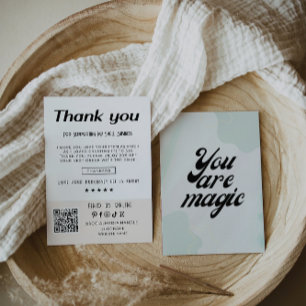 Retro Business dank Karte