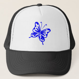 Retro Butterfly - blau Truckerkappe