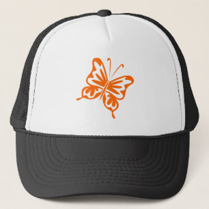 Retro Butterfly - Orange Truckerkappe