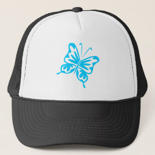Retro Butterfly - Sky Blue Truckerkappe
