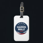 Retro Button Election for Democrats Harris Waltz Gepäckanhänger<br><div class="desc">Harris Waltz 2024 für Demokraten</div>
