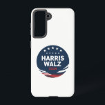 Retro Button Election for Democrats Harris Waltz Samsung Galaxy Hülle<br><div class="desc">Harris Waltz 2024 für Demokraten</div>