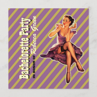 retro Button herauf rockabilly Einladung