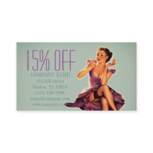 Retro Button up Girl Hair Makeup Artist Cosmetolog