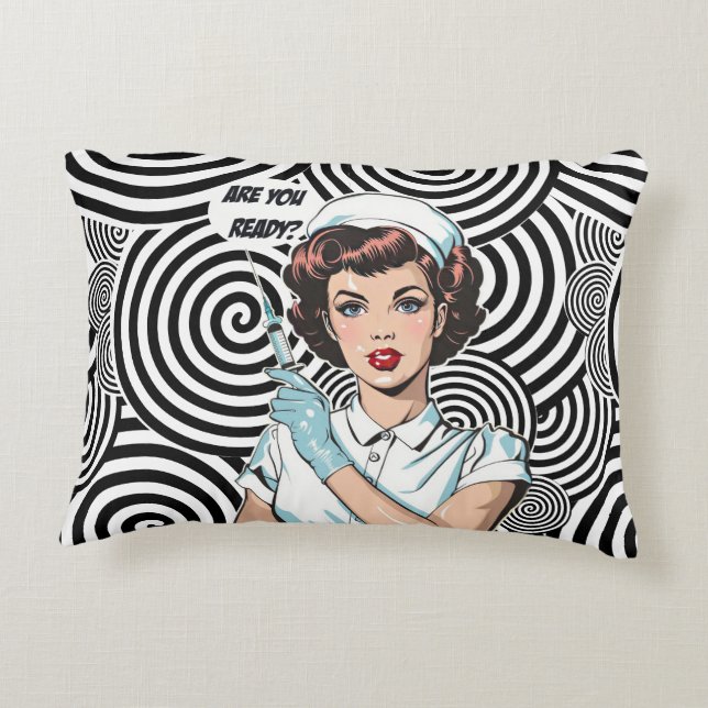 Retro-Button-Up-Krankenversicherung Dekokissen (Rückseite)