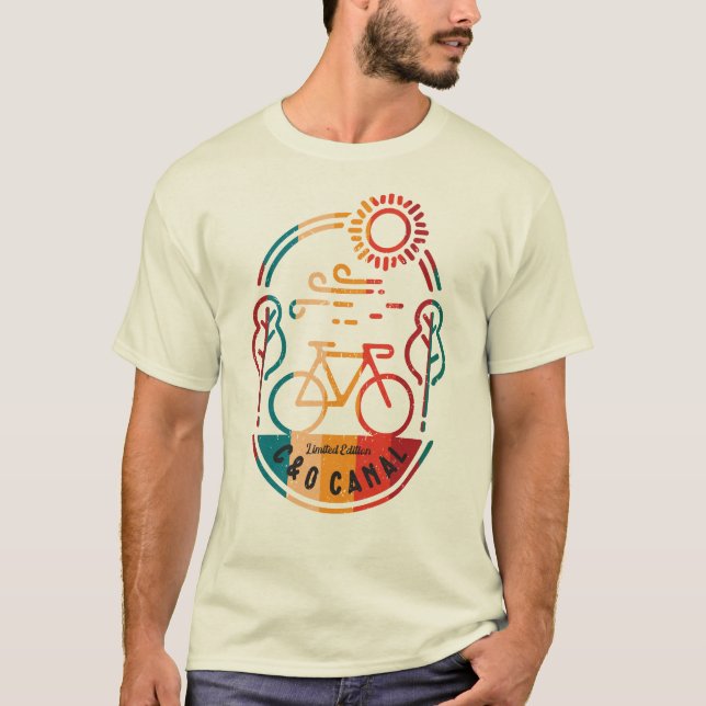 Retro C und O Canal Bike Trail. T-Shirt (Vorderseite)