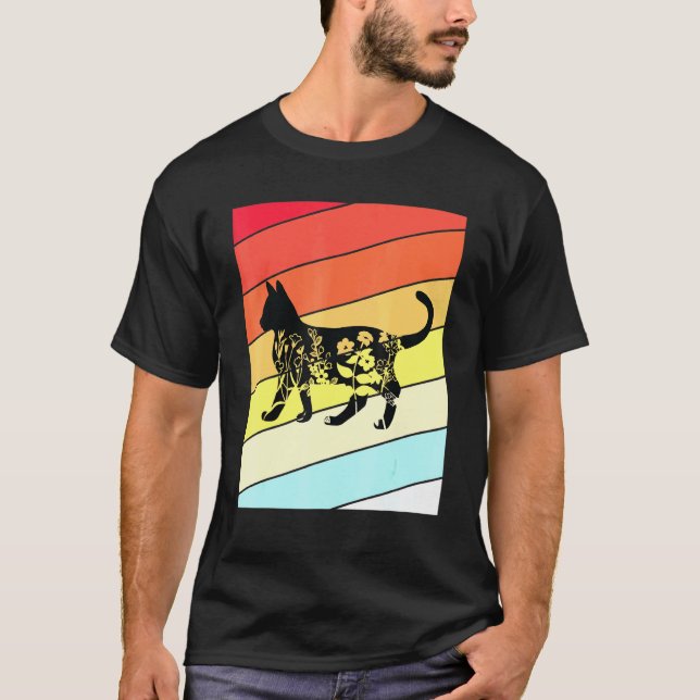 Retro Ca Vintag Ca Katze 1 T-Shirt (Vorderseite)