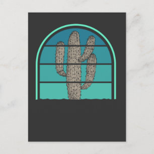 Retro Cactus succulent succulent-succulent Garenin Postkarte