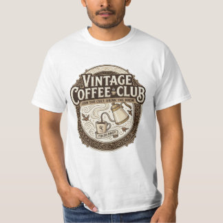 Retro-Café-Club Herren-T-Shirt im Vintage-Look T-Shirt