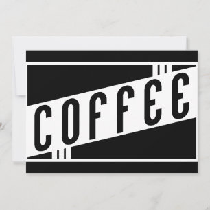 Retro-Café Einladung