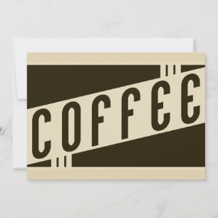 Retro-Café Einladung