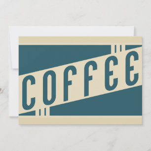 Retro-Café Einladung