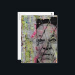 retro caged man junk journal Mixed Media Collage Postkarte<br><div class="desc">A mixed media collage made and photographed by Angelandspot in the year 2026 with vintage images</div>