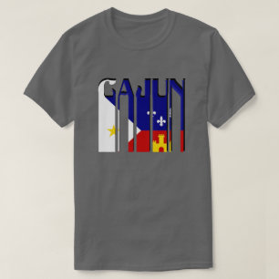 Retro Cajun Acadiana Flaggen-Louisiana-T-Shirt T-Shirt
