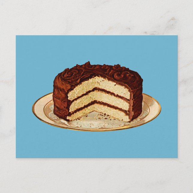 Retro Cake Postkarte (Vorderseite)