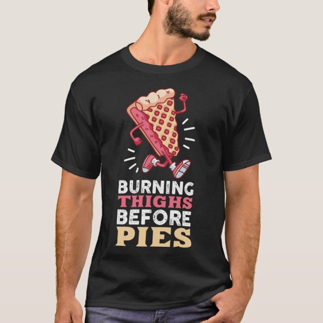 Retro Cake Runner Jogger & Marathon T-Shirt (Vorderseite)