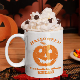 Retro Calabaza de Halloween Haddonfield 1978 Zweifarbige Tasse