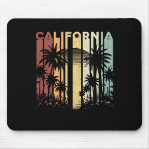 Retro Cali Sommerferien Surfen Palmen Cali Mousepad