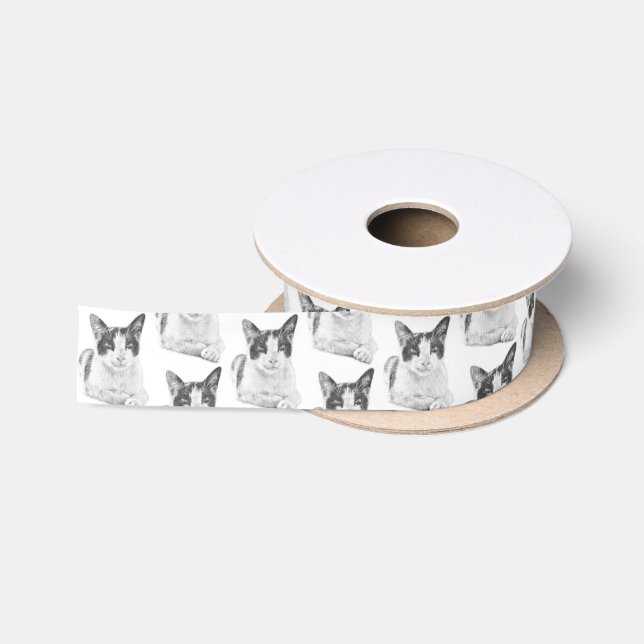 Retro Calico Halbton Satinband (Spule)