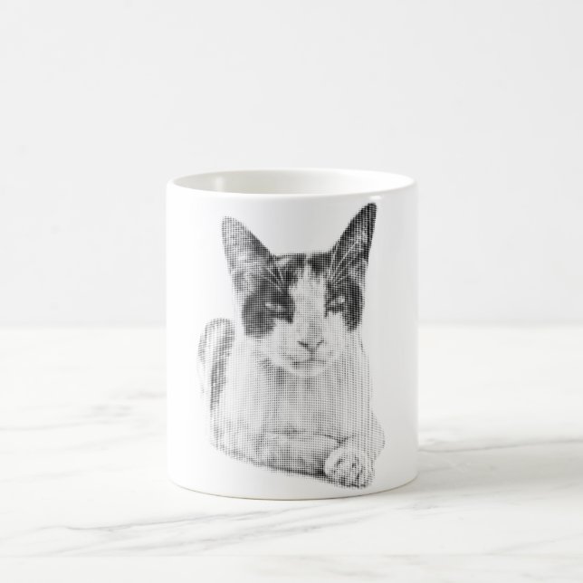 Retro Calico Halftone Kaffeetasse (Mittel)