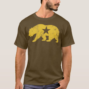 Retro California Golden Staat Bär T-Shirt
