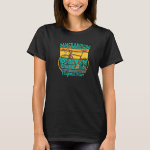 Retro California Rider für San Francisco Bike Ent T-Shirt