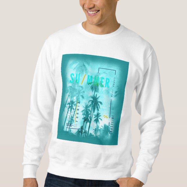 Retro California Summer Design Sweatshirt (Vorderseite)