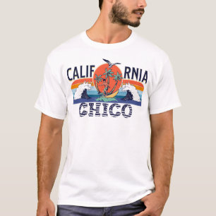 Retro California Surf Vintag Beach Chico  T-Shirt
