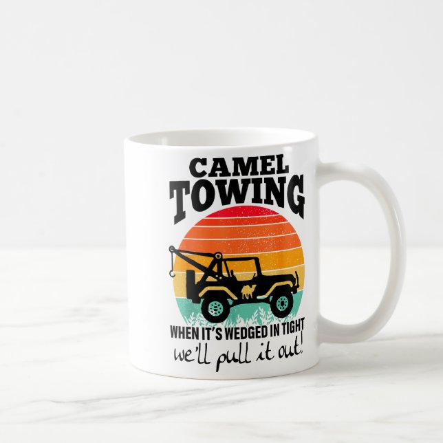 Retro Camel Towing Sarcastic Quotes Life Without M Kaffeetasse (Rechts)