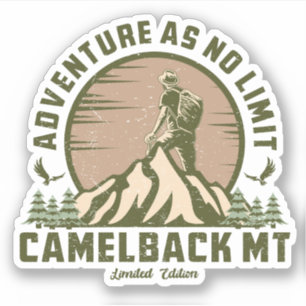Retro Camelback Bergsee-Zauber im Val Piora T - Sh Aufkleber