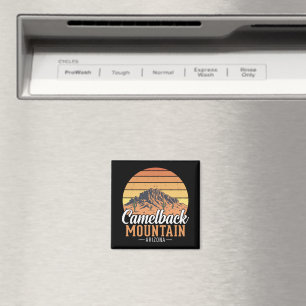 Retro Camelback Mountain Arizona Wüstenreise Magnet
