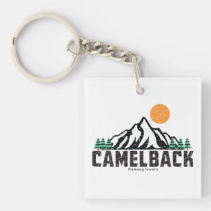 Retro Camelback Mountain Ski Schlüsselanhänger