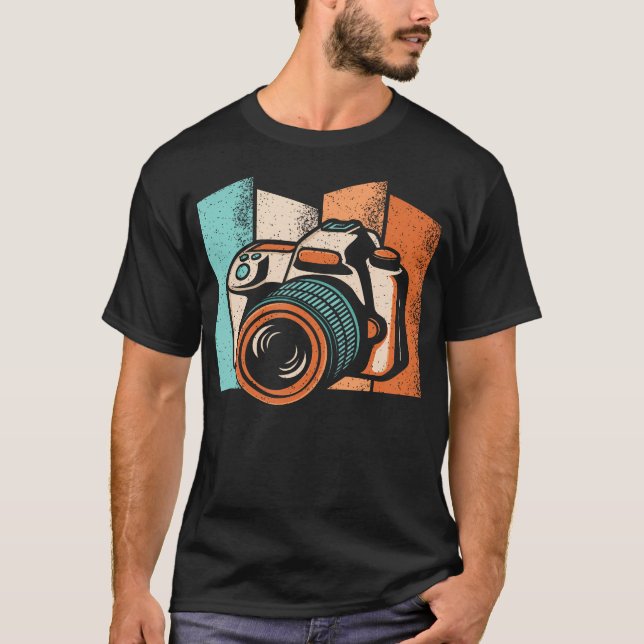 Retro Camera Vintage Photography Love Photographer T-Shirt (Vorderseite)