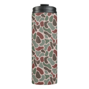 Retro Camo (rot grün) Thermosbecher