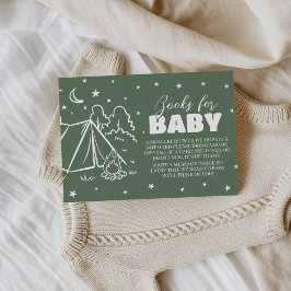 Retro-Camp-Einlegekarten für Baby-Bücher Begleitkarte