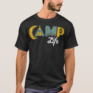 Retro Camp Leben Outdoor Camping Bergsteigen T-Shirt