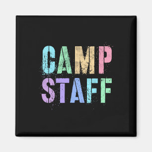 Retro Camp Mitarbeiter Sommer Campingplatz Crew Be Magnet