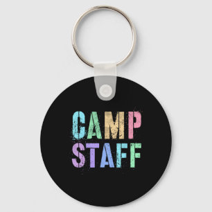 Retro Camp Mitarbeiter Sommer Campingplatz Crew Be Schlüsselanhänger