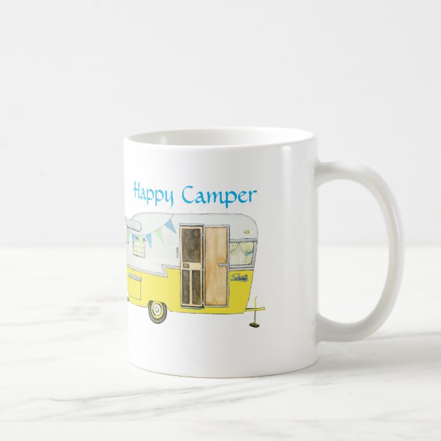 Retro Camper-Anhänger-Tasse Tasse (Rechts)