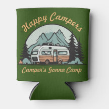 Retro Camper Illustration Camping kann kühler