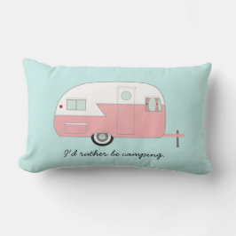 Retro Camper-Kissen - Rosa Lendenkissen