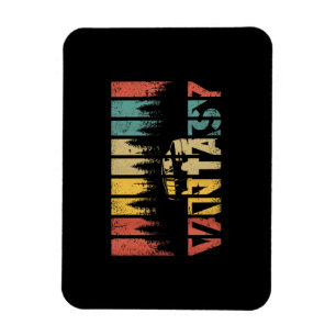 Retro Camper Van Life - Vintages Leben Magnet