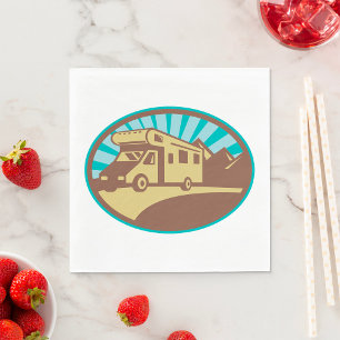 Retro Campervan Serviette