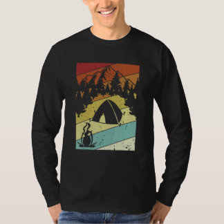 Retro Campgrounds Glamping Backpacking Camper Camp T-Shirt