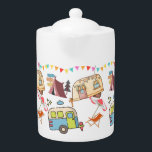Retro-Camping<br><div class="desc">Retro Camping themed Teekanne. Schönes Design, Sie werden sich nach der großen Freizeit sehnen!</div>