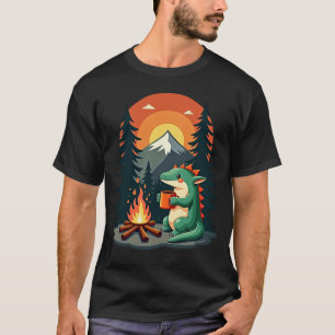 Retro-Camping Axolotl-Wildnis-Wanderlust-Vintage T-Shirt